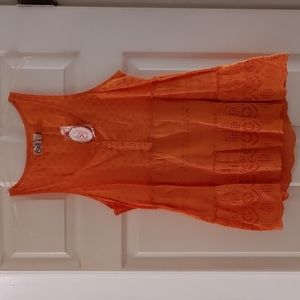 NWT- SO orange tank top, size Medium.